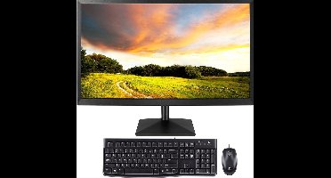 BitBull Intel i5 10-Core 13e Gen ALL-IN-ONE AIO Mini PC Compleet met 24" Monitor, Toetsenbord en Muis - 4TB SSD - 32GB RAM - WIFI 6E|Bluetooth 5.2 - HDMI|DisplayPort|USB-C - Windows 11 Pro