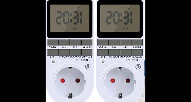 Equivera Tijdschakelaar - Tijdschakelaar - Schakelklok Stopcontact - Tijdschakelklok