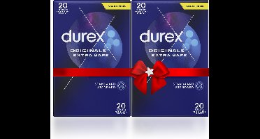 Durex Condooms - Extra Safe 20st x2 - Voordeelverpakking - Cadeau voor man en vrouw