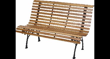 Relaxwonen Tuinbank Ennio – Hout – Zwart Frame - Gietijzer - Extra stevig