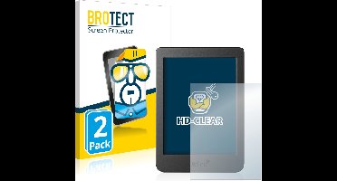BROTECT - Screenprotector voor Tolino Page 2 - Folie Beschermfolie transparant 2 Stuks
