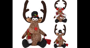 Rendier Rode Neus Zittend 34Cm