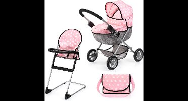 Bayer Design Poppenwagenset “Cosy” roze