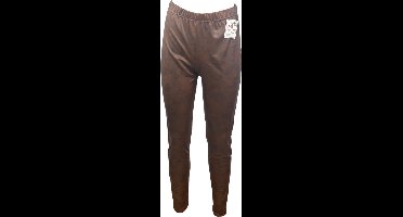 Stijlvolle Bruine Leather Look Broek voor Dames - Comfortabele en Trendy Pasvorm in 5 Maten