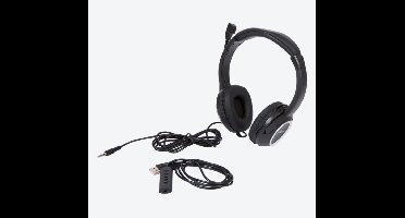 Maxxter Stereo Koptelefoon - 1,8 Meter - Zwart