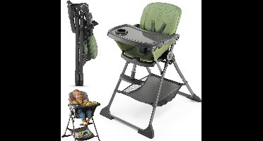 ApexArte® Kinderzetel - Eetstoel Baby 6 Maanden en Ouder - Kinder Eetstoel - Kinderstoel - Inklapbare Eetstoel - Groen