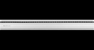 Aristo liniaal - lengte 50cm - mm/cm schaalverdeling - aluminium met rubber inleg - AR-15051