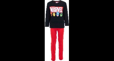 Kinderpyjama - Avengers - Zwart/Rood - Maat 92