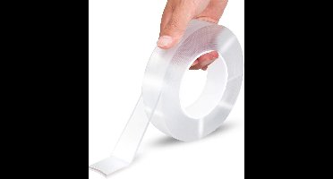Handy - Dubbelzijdig Tape - Montagetape - Extra Sterk - Herbruikbaar - - Transparant - 3m x 30mm x 0.2mm