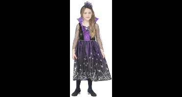 Smiffys - Spiderella Kinder Kostuum - Kids tm 6 jaar - Zwart/Paars