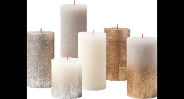 Bolsius - Rustieke Kaarsen Set - New Sparkle