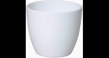 Floran Plantenpot - wit - glanzend - keramiek - 13 x 12 cm - plantenpotten binnen
