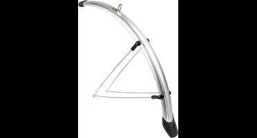 Voorspatbord 28 inch 46mm pvc zilver eurofender