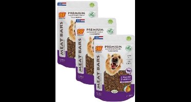 3x100 gr Biofood meat bars paard hondensnack