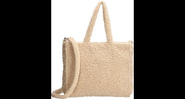 Beagles Navarra Hand & Schoudertas Teddy Soft Trendy - Tote Bag - Dames Tas - Crème
