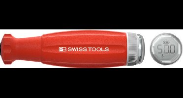 PB Swiss Tools - koppelschroevendraaier met digitaal display - verwisselbare bladhouder 50 cN·m