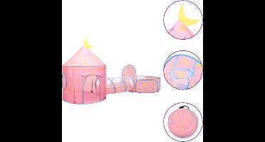 vidaXL Kinderspeeltent 301x120x128 cm roze