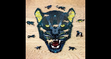 Eco Wood Art - Houten Legpuzzel - Panther - 171 - 31x28x0,5cm - Kartonbox