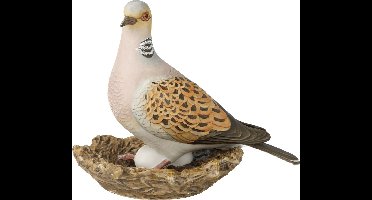 Goebel - Vogels | Decoratief beeld / figuur Vogel van het Jaar 2020 - Tortelduif | Porselein - 17cm