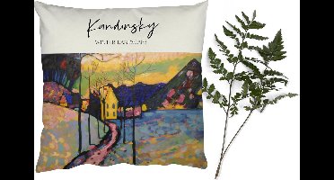 Sierkussens - Kussentjes Woonkamer - 45x45 cm - Kunst - Winter landscape - Kandinsky
