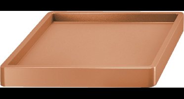 Plantenonderzetter/multiroller vierkant terracotta kunststof 45 cm - Trolleys voor kamerplanten