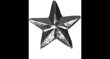 Housevitamin Kaarsenpinnen - Set van 2 - ster - zwart - 5x5x2cm