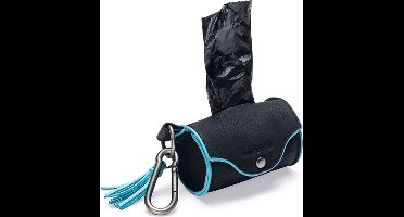 Beeztees Balacron Poepzakhouder Ot - Hond - Kunstleer - Kleur: Zwart - Incl. 20 Zakjes