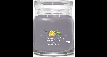 Yankee Candle - Black Tea & Lemon Medium Geurkaars - 50 branduren - 2 lonten