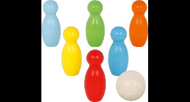 KEGELSPEL, 7-delig, hout, 3+