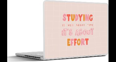 Laptop sticker - 12.3 inch - Studeren - Quote - Motivatie - 30x22cm - Laptopstickers - Laptop skin - Cover