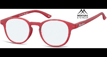 Montana Eyewear BLF52B leesbril - beeldschermbril +1.50 Rood - Rond
