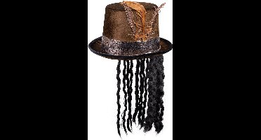 Boland - Hoed Voodoo Damballah - 59 - Volwassenen - Mannen - Halloween accessoire - Horror