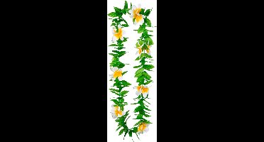 Boland - Hawaïkrans Lulani wit Wit - Volwassenen - Unisex - - Hawaii - Themafeest - Strandfeest - Carnaval