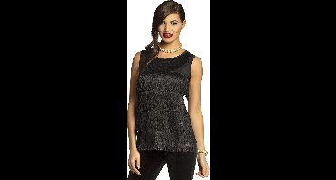 Boland - Top Flapper zwart (S) - Volwassenen - Charleston - 20's - Roaring Twenties