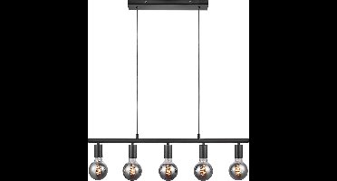 Nordlux - Paco 5-Spot Hanglamp Black - 5 lichtpunten - Zwart - Metaal