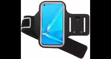 Hoesje Geschikt voor Oppo A96 hardloop armband - Sportband - hoesje - zwart