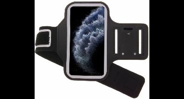 Hoesje Geschikt voor iPhone 11 Pro hardloop armband - Sportband - hoesje - zwart
