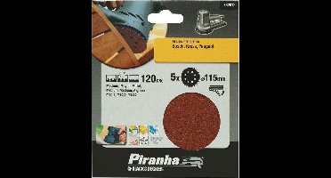 Piranha Schuurschijf  excentrische schuurmachine 115mm, 120K 5 stuks X32012