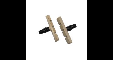 FALKX remblokken v-brake wit. 70mm per paar (werkplaatsverpakking)