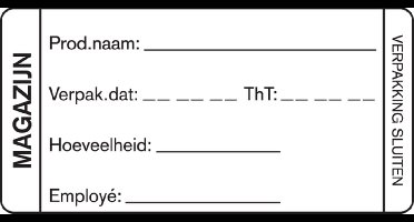 Label - papier - 35x75mm - wit - rol à 500 stuks