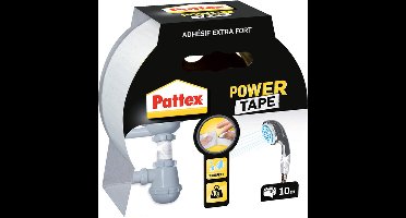 Plakband Pattex Power Tape 50mmx10m wit | 6 stuks