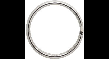 Sleutelring dia 16mm vernikkeld