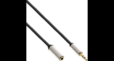 Premium 3,5mm Jack stereo audio slim verlengkabel - 3 meter