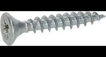 4tecx Platverzonkenkopschroef Pozidriv Verzinkt 6x80 Deeldraad - VE=100 - 0224.01.50401