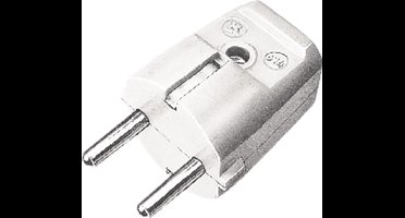 martin kaiser - stekker 230v 2p+ra - hard pvc - Wit