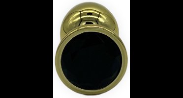BR211ZWART – Power Escorts Diamond King Gold Plug Groot