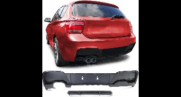 Passend Voor Bmw 1 Serie F20 F21 Achterbumper Diffuser Mat Zwart 135i Look 2010 t/m 2015 116 118 120