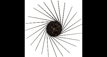 Karlsson Wandklok Helix - Zwart - Ø68cm - Wandklok Scandinavisch,Modern