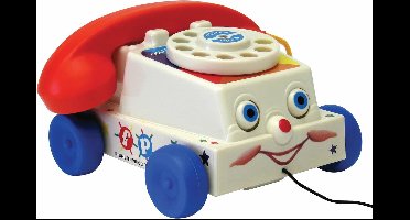 Fisher-Price Classics Kwebbeltelefoon - Telefoon met trektouw - Retro speelgoed – Peutertelefoon