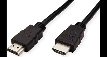 ROLINE GREEN HDMI High Speed kabel met Ethernet M-M, TPE, zwart, 1 m
